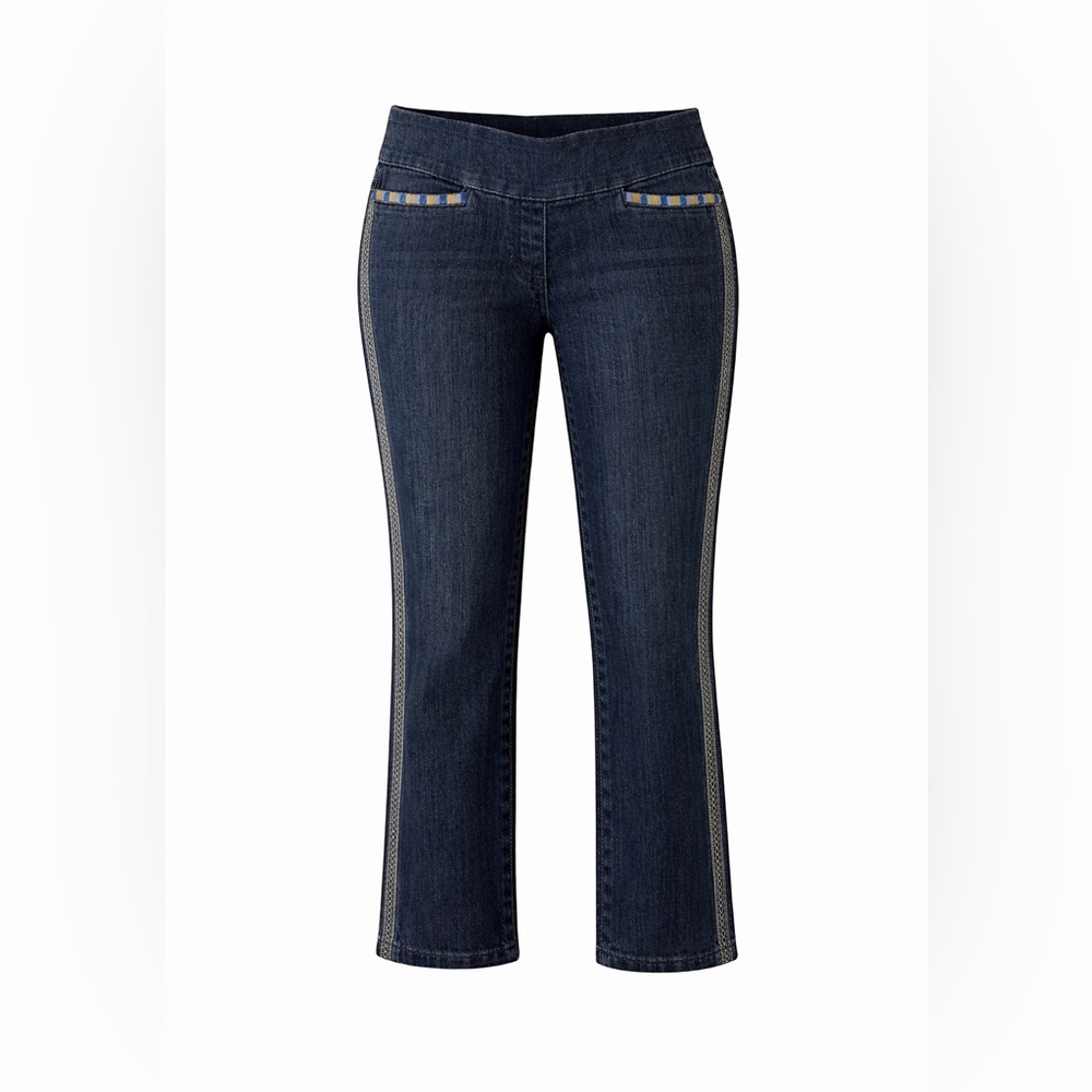 Stylish Blue Jeans with Side Detailing